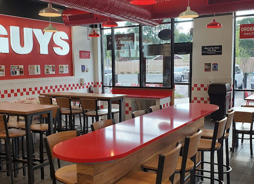 Come visit  and enjoy amazing food at Five Guys